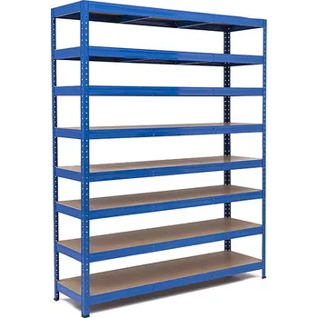 regál Policový regál Trestles RH 2200x1400x450, nosnost 2000 kg, 8 polic Barva: modrá