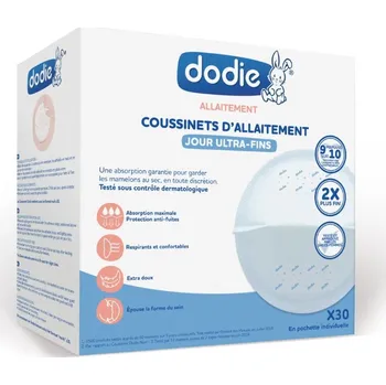 Menstruační vložka Dodie Tenké denní vložky do podprsenky (Dodie) - 30 ks