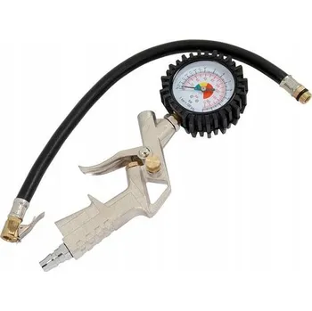 Příslušenství ke kompresoru PISTOLE NA HUSTĚNÍ PNEUMATIK S MANOMETREM 10 BAR