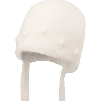 Čepice Dětská čepice s příměsí vlny Jamiks KARLIE KARLIE.Nak.glo.JZI195.G béžová 01X, vel. 42