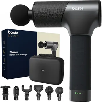 Masážní přístroj BOSTE MASÁŽNÍ PŘÍSTROJ PISTOLE NA PERKUSNÍ MASÁŽ TĚLA A ZAD