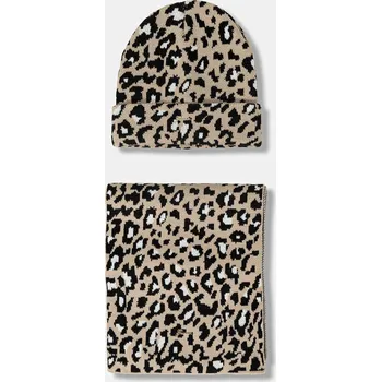 Čepice Dětská čepice a šátek Guess 2-pack J5BZ05.Z3H40.9BYA béžová 80X, vel. 52/54