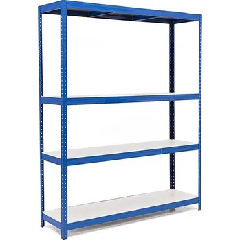 regál Policový regál Trestles RH 2000x1400x600, nosnost 1200 kg, 4 police bílé Barva: modrá