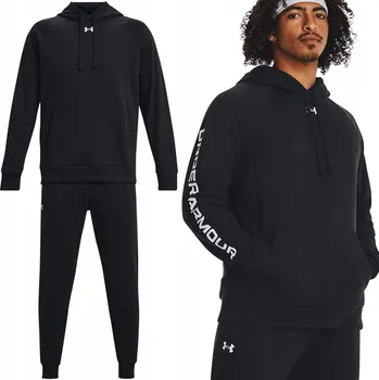 Pánská mikina PÁNSKÁ TEPLÁKOVKA UNDER ARMOUR KOMPLET KALHOTY A MIKINA S KAPUCÍ SILNÁ TEPLÁ L