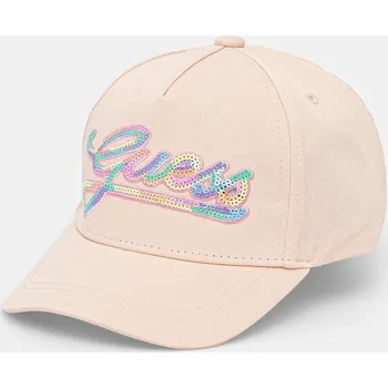 Kšiltovka Kšiltovka Guess oranžová barva, hladká, J5GZ39 WO08O J5GZ39.WO08O.PPYA 24X, vel. 52/54