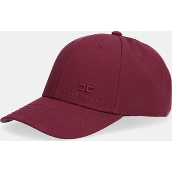 Kšiltovka Bavlněná baseballová čepice Elisabetta Franchi vínová barva, CL18F57E2 83X, vel. S