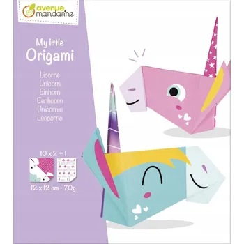 kreativní sada Avenue Mandarine: Mini sada origami Jednorožec