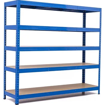 regál Policový regál Trestles RH 1500x1600x600, nosnost 1500 kg, 5 polic Barva: modrá