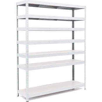 regál Policový regál Trestles RH 2200x1400x300, nosnost 1750 kg, 7 polic bílých Barva: bílá