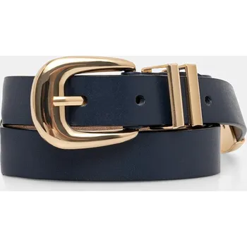 Opasek Kožený pásek Answear.LAB dámský, tmavomodrá barva 2031.ijk 59X, vel. 95