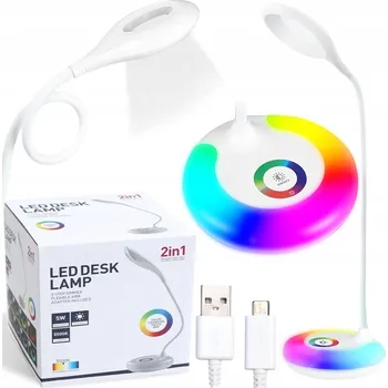 Lampička Stolní lampička Mobes BAREVNÁ LAMPIČKA bílá, výkon až 5 W