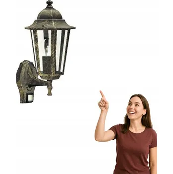 Venkovní osvětlení Venkovní nástěnné svítidlo Rabalux černé, žluté patice E27 60 W