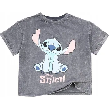 Dívčí tričko EplusM dětské tričko šedé bavlna velikost 170