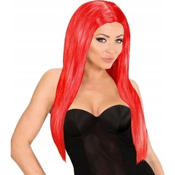 Karnevalová paruka Paruka glamour červená dámská na párty a oslavy