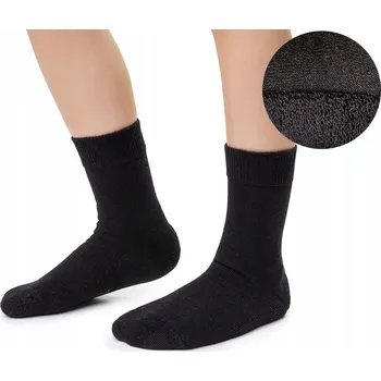 Pánské ponožky Dětské VLNĚNÉ MERINO Ponožky , FROTTE foot, steven 191 , černé 20-22