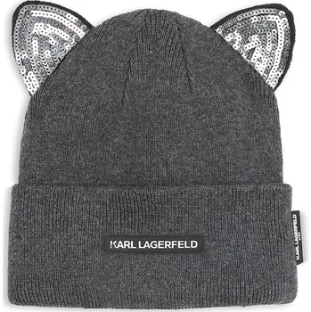 Čepice Dětská čepice Karl Lagerfeld šedá barva, Z31007 Z31007.50.56 90X, vel. 54/56
