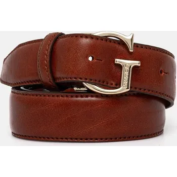 Opasek Kožený pásek Guess dámský, hnědá barva BW9118.P4230 88A, vel. S