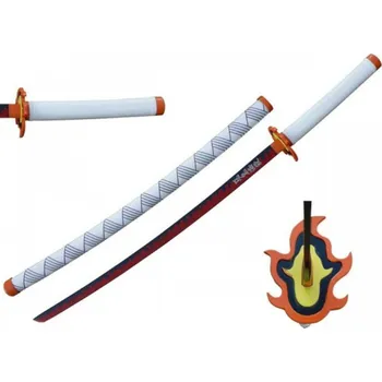 Replika zbraně Replika Demon Slayer Katana Rengoku Kyojuro 33cm