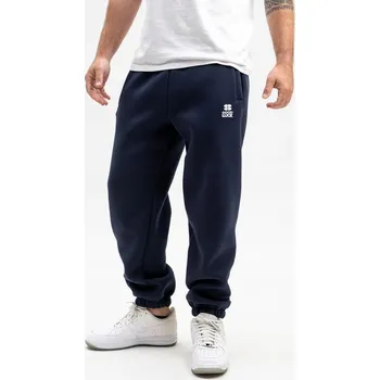 Pánské bavlněné tepláky tmavě modré GOOD LUCK potisk loga M