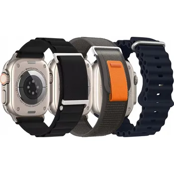 Řemínek na hodinky Řemínek OHCBOOGIE pro Apple, černý