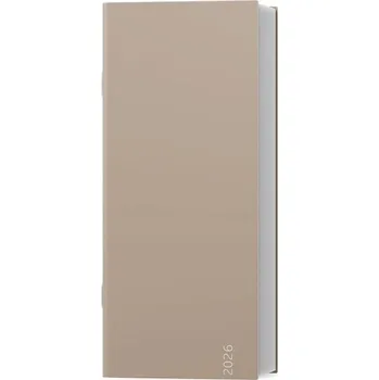 Diář Baloušek Tisk - Božka - Color - měsíční diář 2026, moka, 7,9 × 17,9 cm