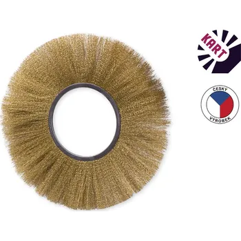 Brusný kartáč KART Drátěný kroužek ø 250 mm - mosaz