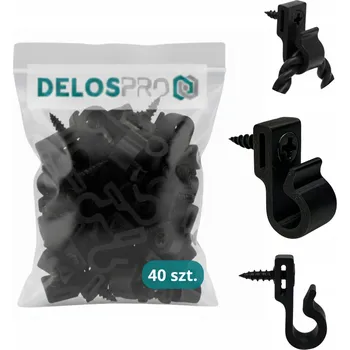 IP kamera Šroubovací háčky DELOSPRO černé 40 ks