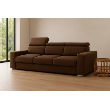 Sedací souprava Trojsedák BELURO hnědá