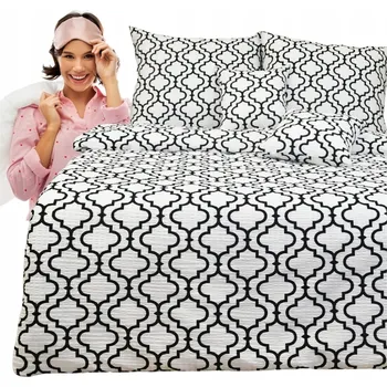 Povlečení Krepové povlečení 160x200 2x70/80 Maroko Bílá Tlustá Kůra Vysoká