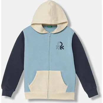 Chlapecká mikina Dětská mikina United Colors of Benetton 3EB5C505L.G.Seasonal modrá 55X, vel. 160