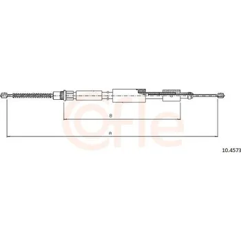 Lanko parkovací brzdy Lanovod parkovací brzdy COFLE 10.4573