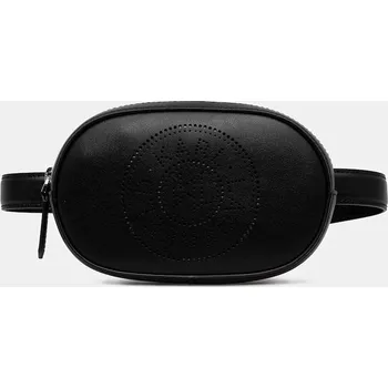 Ledvinka Kožená ledvinka Karl Lagerfeld K/CIRCLE černá barva, B1W30075 99X, vel. ONE SIZE