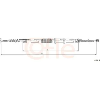 Lanko parkovací brzdy Lanovod parkovací brzdy COFLE 461.9