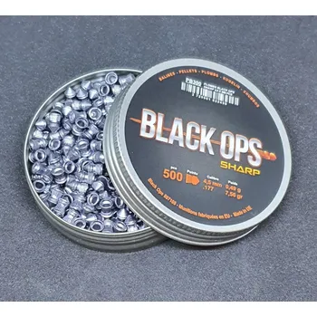 Vzduchovka BO manufacture | 500x Diabolo BLACK OPS SHARP špička 4,5 mm