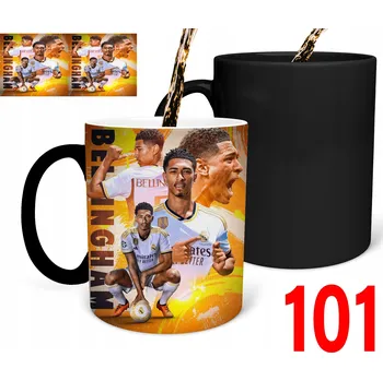 Kouzelný hrnek s potiskem DÁREK fotbalisté Jude Bellingham + JMÉNO DÁREK