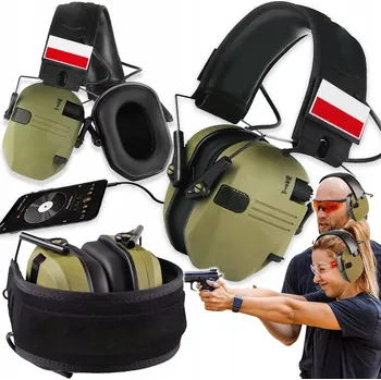 Chránič sluchu STŘELECKÁ SLUCHÁTKA CHRÁNIČE SLUCHU TAKTICKÁ REDUKCE HLUKU ČESKÁ REPUBLIKA