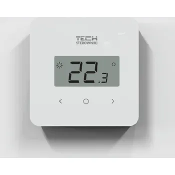 Termostat TECH EU-R-12b-WH - Drôtový izbový regulátor dvojstavový pre lištu EU-L-4X, L-X, L-12 biely