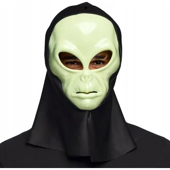 Plastová maska na obličej zombie černá