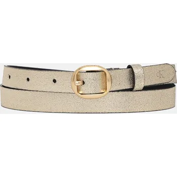 Opasek Kožený pásek Calvin Klein dámský, zlatá barva, LV04F7058G GLD, vel. 85