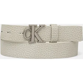 Opasek Kožený pásek Calvin Klein Jeans LV04K7003G béžová 01X, vel. 85