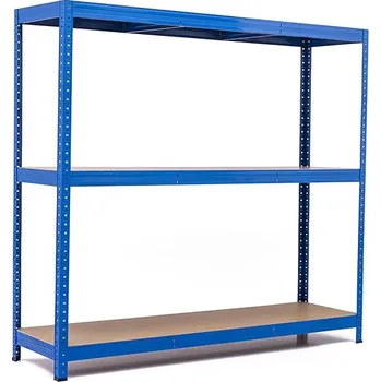 regál Policový regál Trestles RH 1500x1400x600, nosnost 900 kg, 3 police Barva: modrá