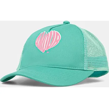 Čepice Dětská baseballová čepice United Colors of Benetton tyrkysová barva, s potiskem, 6XJNCA02L 6XJNCA02L.G.Seasonal 65X, vel. 56