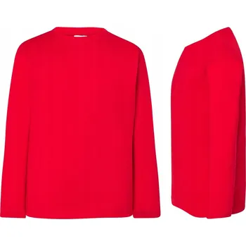 TRIČKO Dětské tričko s dlouhým rukávem JHK 150-LS červené 5-6 RD 122