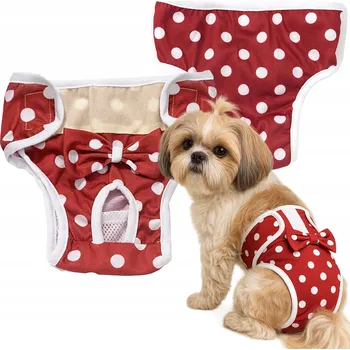 kalhotky pro psa Kalhotky Fazoo červené L