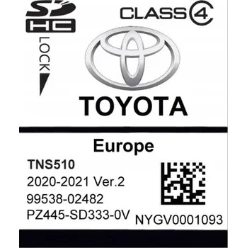 IP kamera Mapa navigace Evropy Toyota Avensis Auris Corolla Rav4 YARIS VERSO HILUX HIACE SD karta