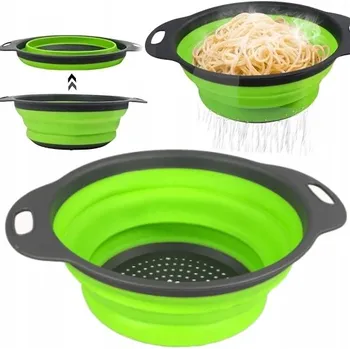 Cedník a síto SILIKONOVÝ SKLÁDACÍ CEDNÍK SÍTKO OCEDNÍK