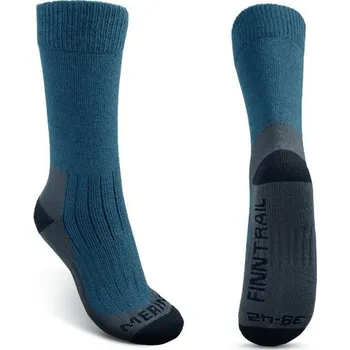Pánské ponožky FINNTRAIL Finntrail Thermal Socks Merino Blue - 39-42