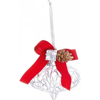 Vánoční ozdoba Ozdoba MagicHome, stříbrná, 10x15 cm