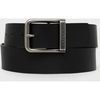 Opasek Kožený pásek Levi's 77134.0843 černá 99X, vel. 70