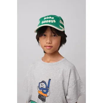 Kšiltovka Dětská bavlněná kšiltovka Bobo Choses 125AI024 zelená 76X, vel. 52